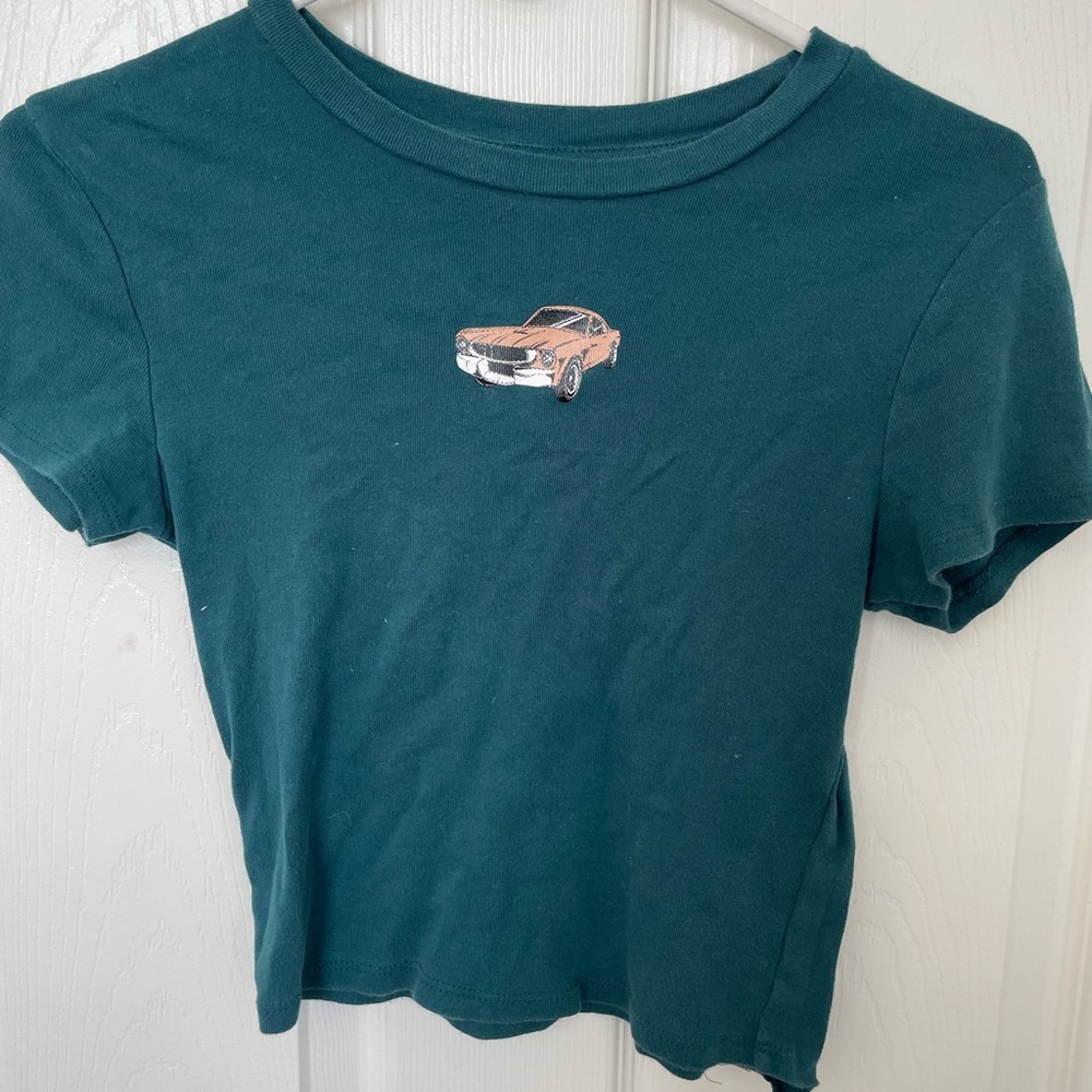 Green Crop Top